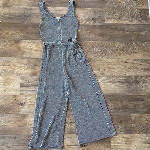 Caution to the wind cropped romper